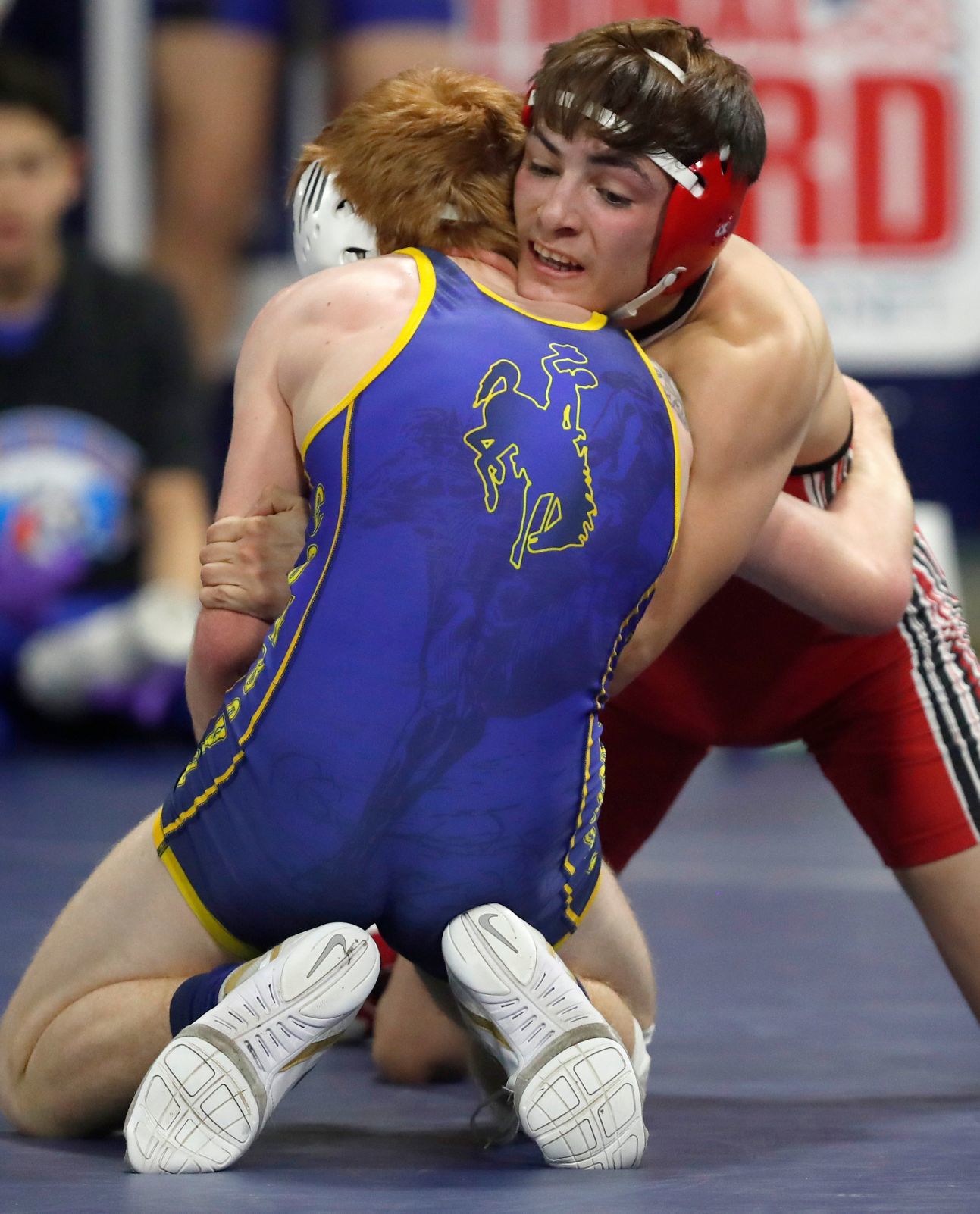 First round of state wrestling